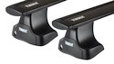 Dakdrager Thule met WingBar Black Mercedes Benz 190 (W201) 5-Dr Estate met kaal dak 83-93
