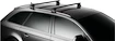 Dakdrager Thule met WingBar Black Mercedes Benz 5-Dr Estate met kaal dak 85-95