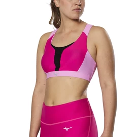 Dames bh Mizuno High Support Bra Pink Peacock