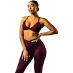 Dames bh Nebbia STRONG BEAUTY Medium-Support Sports Bra TWIST-KNOT 423 dark red