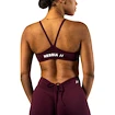 Dames bh Nebbia STRONG BEAUTY Medium-Support Sports Bra TWIST-KNOT 423 dark red