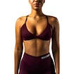 Dames bh Nebbia STRONG BEAUTY Medium-Support Sports Bra TWIST-KNOT 423 dark red