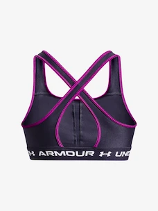 Dames bh Under Armour  Crossback Mid Bra-GRY