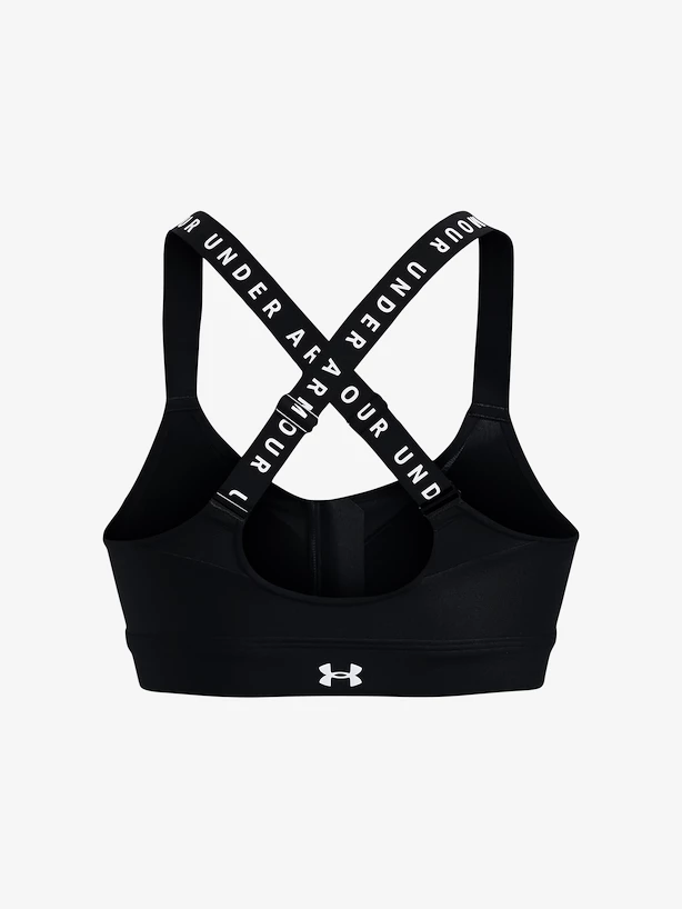 Dames bh Under Armour  Infinity High Bra Zip-BLK S