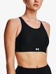 Dames bh Under Armour  Infinity Mid High Neck Shine-BLK XS