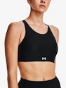 Dames bh Under Armour  Infinity Mid High Neck Shine-BLK XS