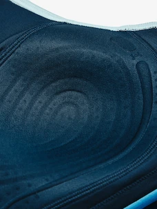 Dames bh Under Armour  Infinity Mid High Neck Shine-BLU S