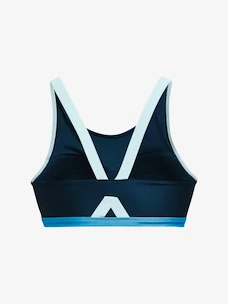 Dames bh Under Armour  Infinity Mid High Neck Shine-BLU S