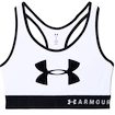 Dames bh Under Armour  Mid Keyhole Graphic White