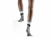 Dames compressiesokken CEP Hiking Light Merino Mid Cut Stone Grey/Grey