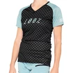 Dames fietsshirt 100%  Airmatic Women's Jersey Seafoam Checkers