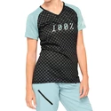 Dames fietsshirt 100%  Airmatic Women's Jersey Seafoam Checkers