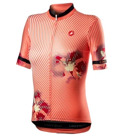 Dames fietsshirt Castelli Primavera Jersey Peach Echo