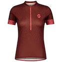Dames fietsshirt Scott  Endurance 20 S/Sl Rust Red/Brick Red M