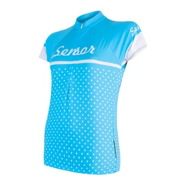 Dames fietsshirt Sensor Cyklo Dots Blue