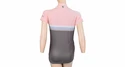 Dames fietsshirt Sensor  Cyklo Summer Stripe Grey/Pink
