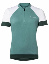 Dames fietsshirt VAUDE Altissimo Q-Zip Shirt Dusty moss