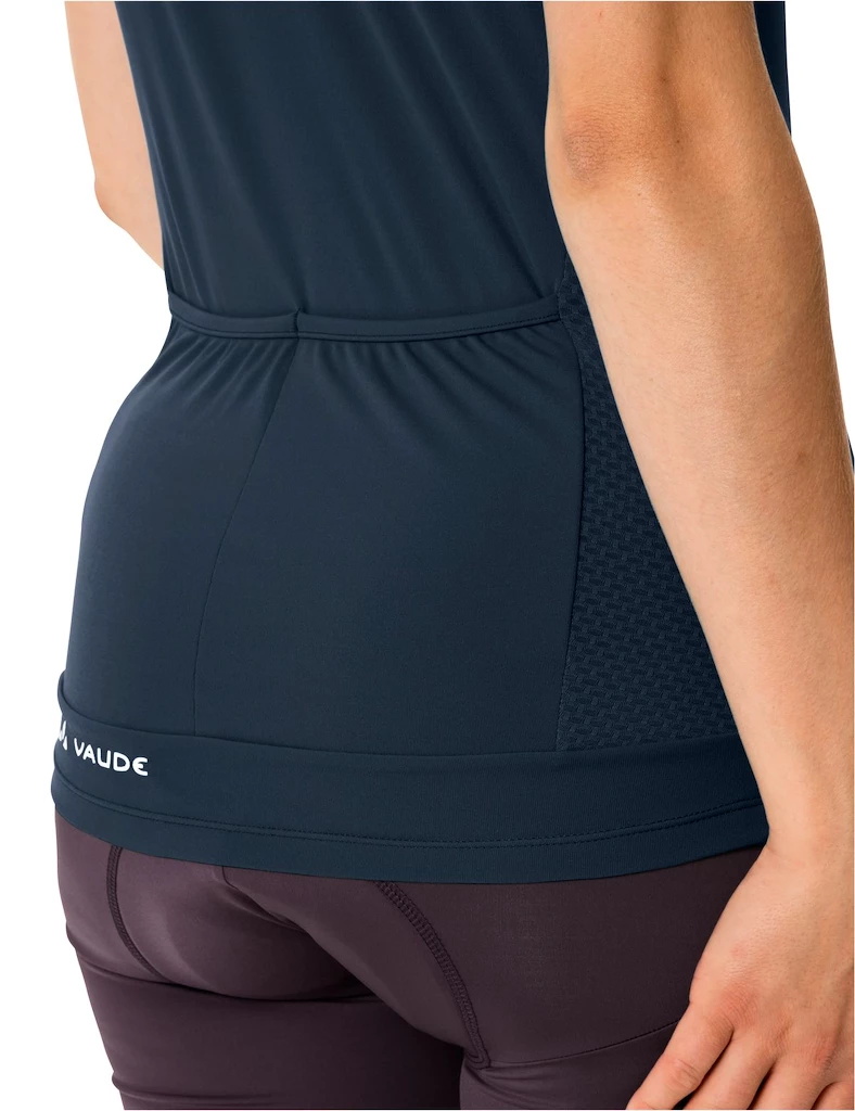 Dames fietsshirt VAUDE  Matera FZ Tricot Dark sea