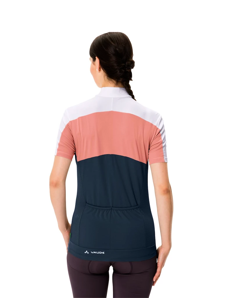 Dames fietsshirt VAUDE  Matera FZ Tricot Dark sea