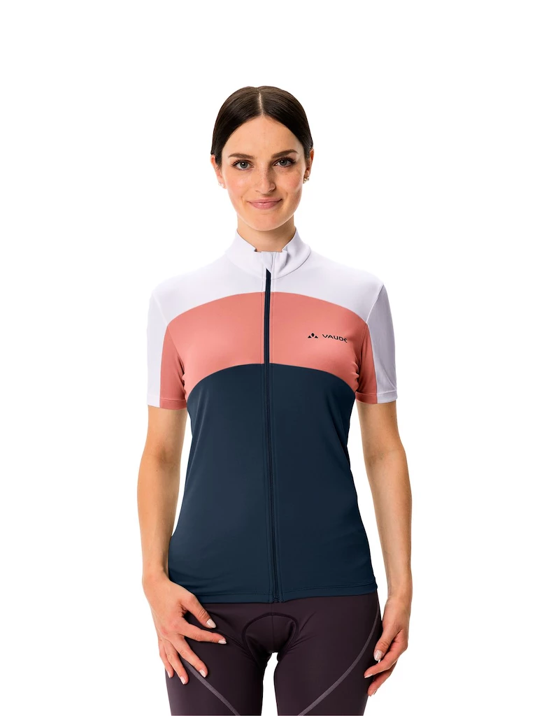 Dames fietsshirt VAUDE  Matera FZ Tricot Dark sea