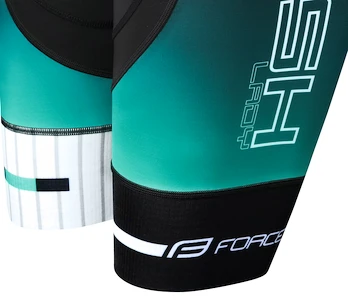 Dames fietsshort Force  Dash Lady turquoise
