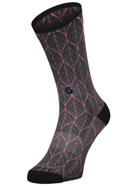 Dames fietssokken Scott Trail Contessa Signature Crew Black/Brick Red