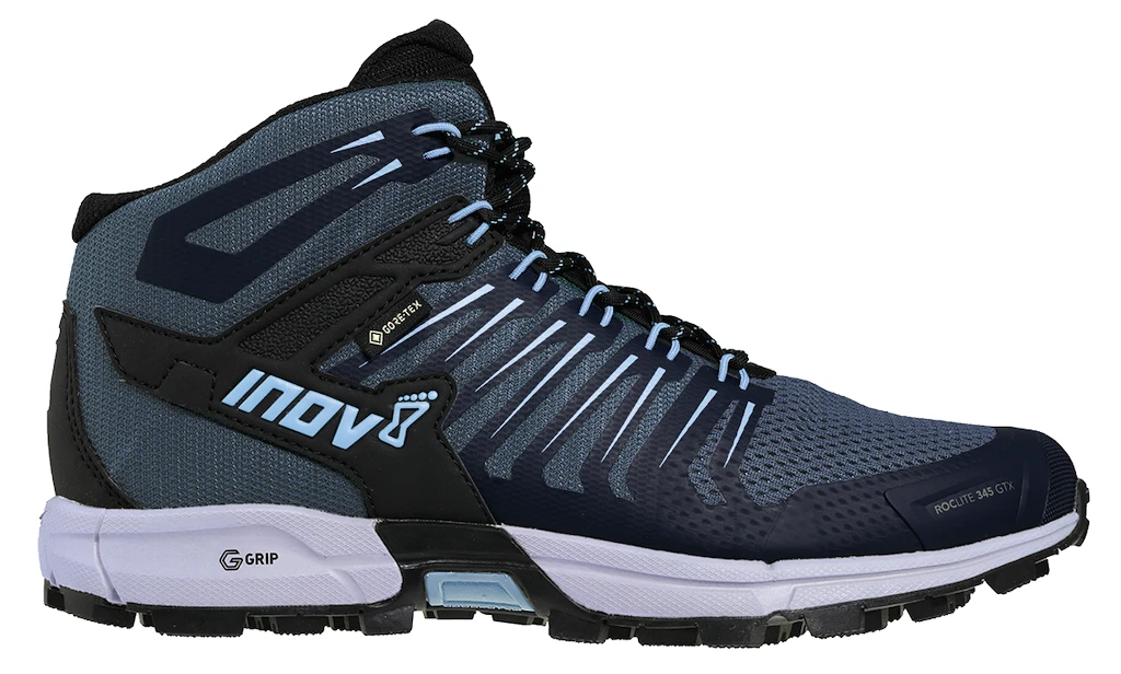 Dames hardloopschoenen Inov-8  Roclite 345 GTX Stone/Lilac  UK 5