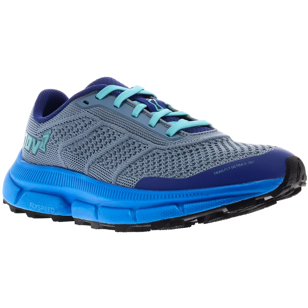 Dames hardloopschoenen Inov-8 Trailfly Ultra G 280 W (S) light blue/blue