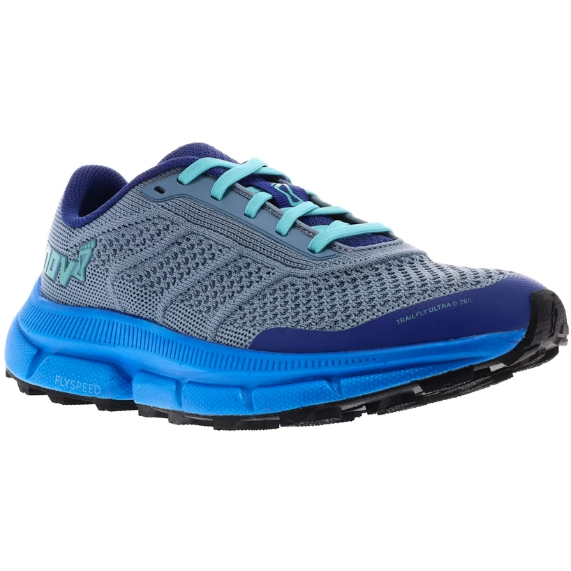 Dames hardloopschoenen Inov-8 Trailfly Ultra G 280 W (S) light blue/blue