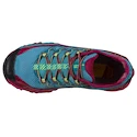 Dames hardloopschoenen La Sportiva  Ultra Raptor II Woman Red Plum/Topaz