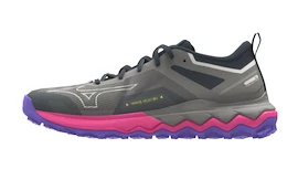 Dames hardloopschoenen Mizuno Wave Ibuki 4 Ghost Gray/High-Vis Pink/Purple Punch