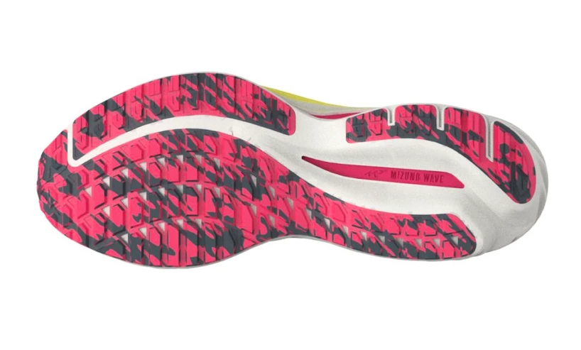 Dames hardloopschoenen Mizuno  Wave Inspire 19 High-Vis Pink/Snow White/Luminous
