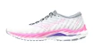 Dames hardloopschoenen Mizuno Wave Inspire 19 Snow White/High-Vis Pink/Purple Punch