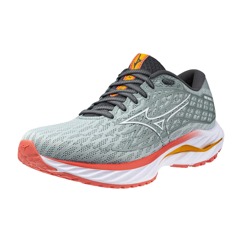 Dames hardloopschoenen Mizuno  Wave Inspire 20 Gray Mist/White/Dubarry
