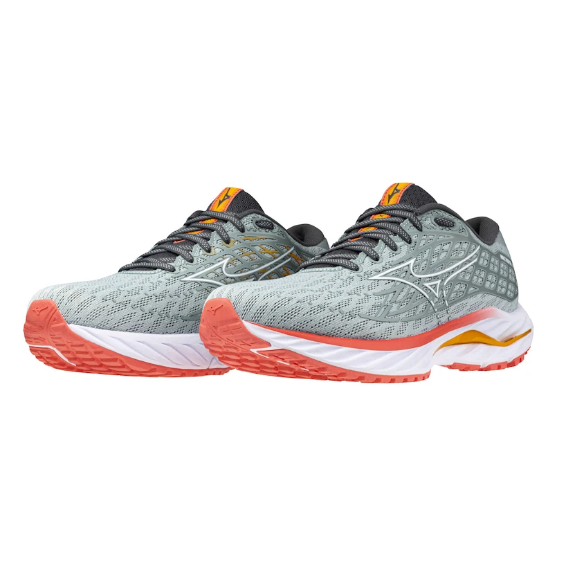 Dames hardloopschoenen Mizuno  Wave Inspire 20 Gray Mist/White/Dubarry