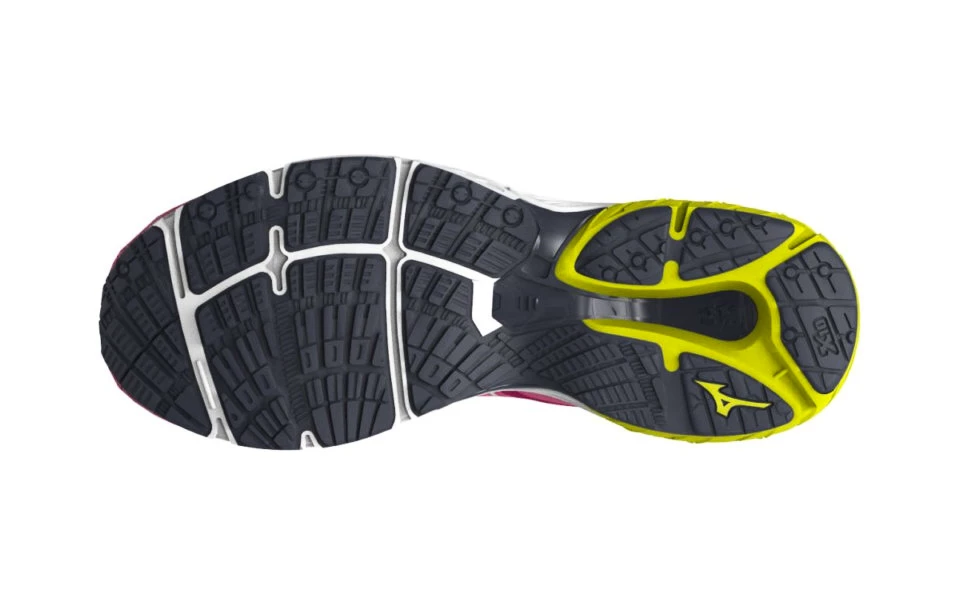 Dames hardloopschoenen Mizuno  Wave Prodigy 5 Vivid Pink/Snow White/Sulphur Spring