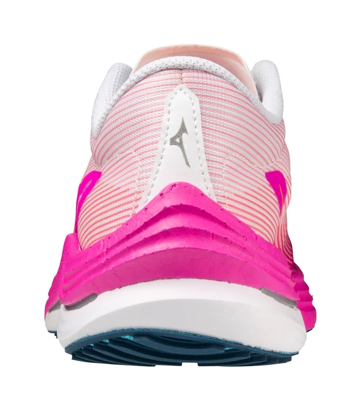Dames hardloopschoenen Mizuno Wave Rebellion Flash White/Silver/807 C  UK 4