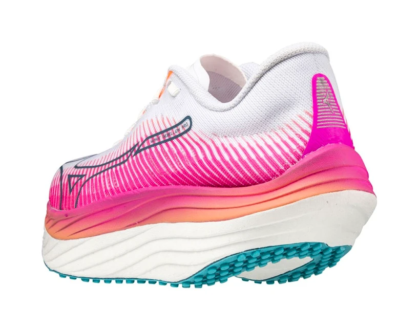 Dames hardloopschoenen Mizuno Wave Rebellion Pro White/Silver/807 C  UK 4