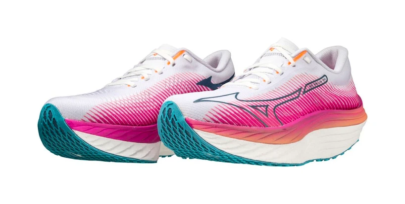 Dames hardloopschoenen Mizuno Wave Rebellion Pro White/Silver/807 C  UK 4