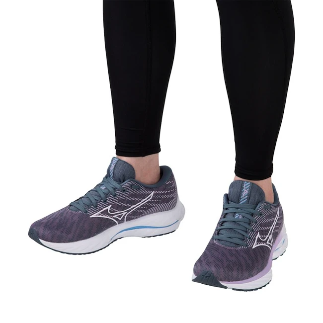 Dames hardloopschoenen Mizuno  Wave Rider 26 Wisteria/White/China Blue
