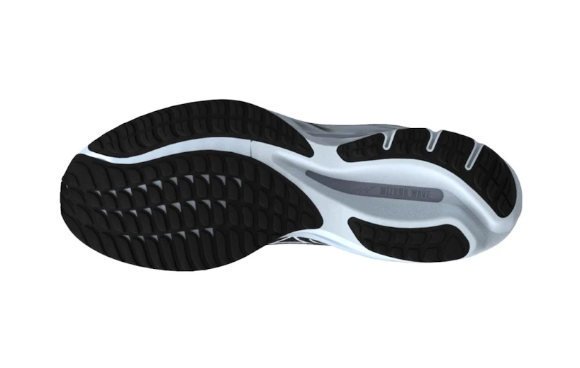 Dames hardloopschoenen Mizuno  Wave Rider 27 D Ebony/Snowcrest/Black  UK 4,5