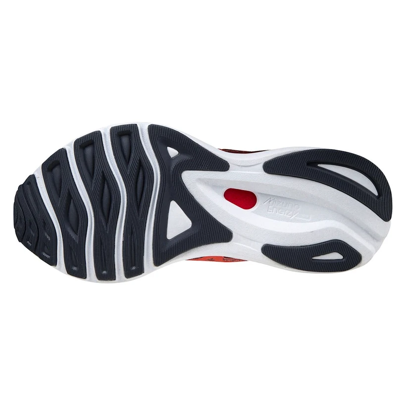 Dames hardloopschoenen Mizuno  Wave Sky Wave Sky 5 / India Ink / Living Coral / Pomegranite  UK 5,5