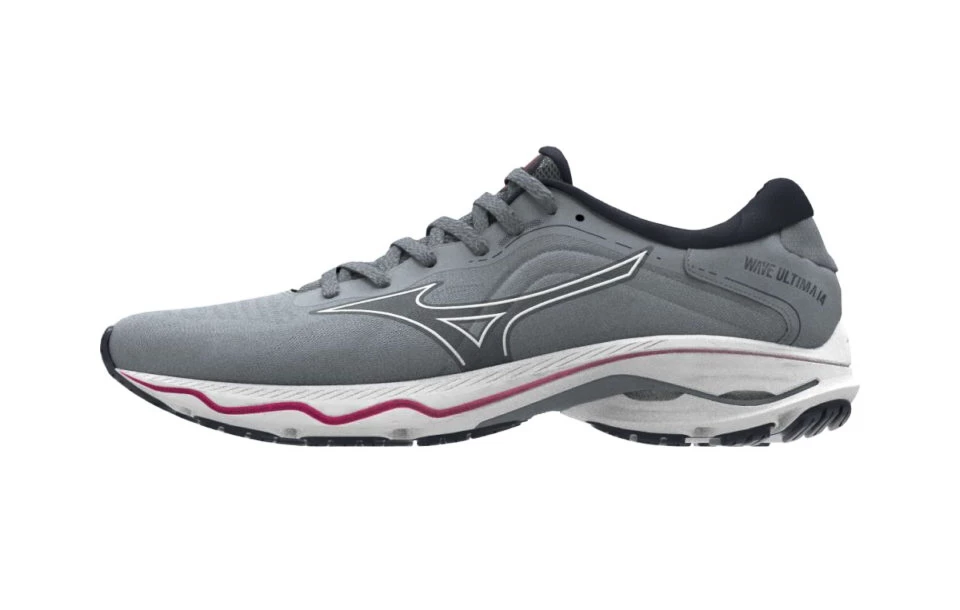 Dames hardloopschoenen Mizuno  Wave Ultima 14 Quarry/White/High-Vis Pink