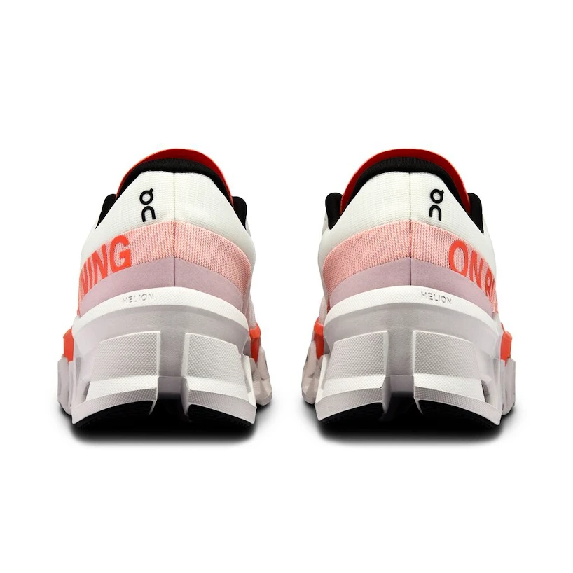 Dames hardloopschoenen On Cloudmonster 2 White/Flame  EUR 42
