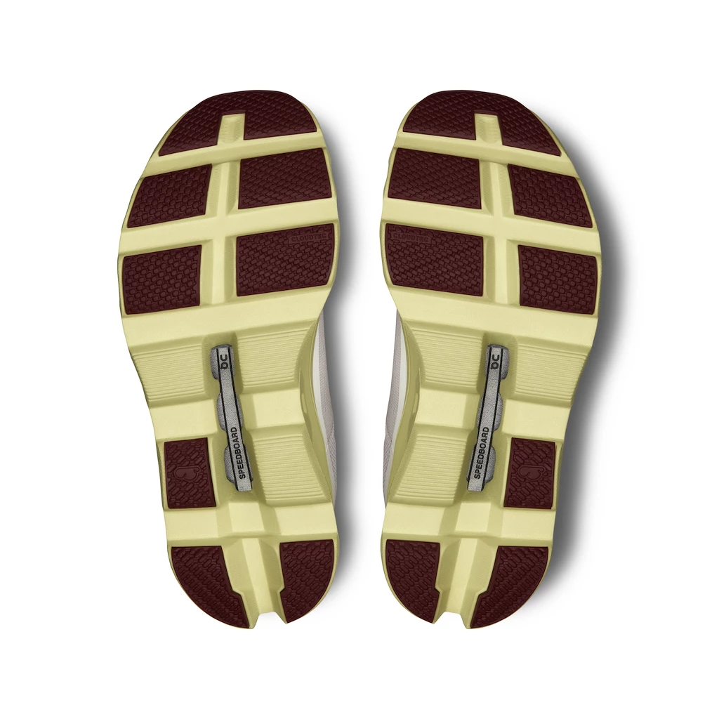 Dames hardloopschoenen On Cloudmonster Frost/Acacia