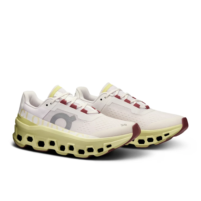 Dames hardloopschoenen On Cloudmonster Frost/Acacia