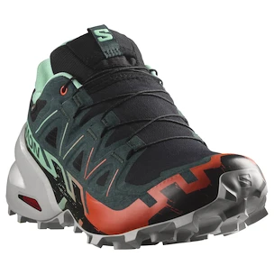 Dames hardloopschoenen Salomon Speedcross 6 Gore-Tex Black/Electric Green/Cherry Tomato