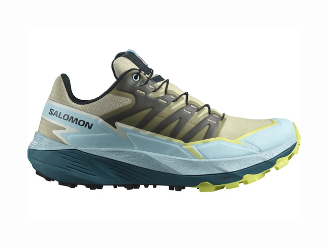Dames hardloopschoenen Salomon  THUNDERCROSS W Alfalfa/TanagerTurquoise/Sunny Lime