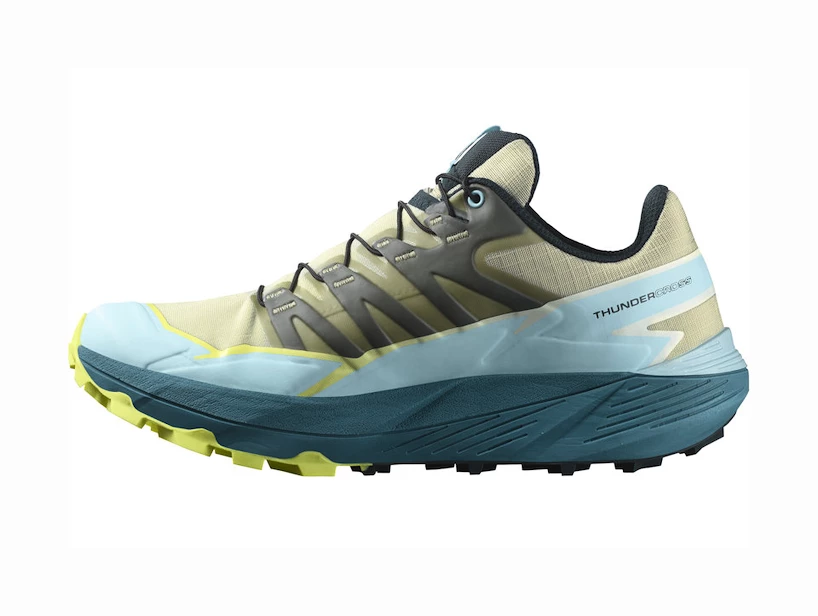 Dames hardloopschoenen Salomon  THUNDERCROSS W Alfalfa/TanagerTurquoise/Sunny Lime