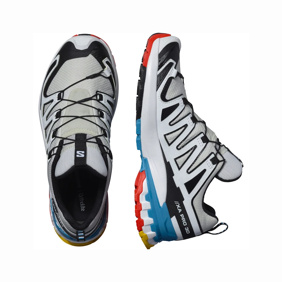 Dames hardloopschoenen Salomon XA Pro 3D V9 GTX W LunarRock/White/Black